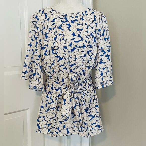 Ann Taylor Tie Front Blouse - Picture 1 of 5